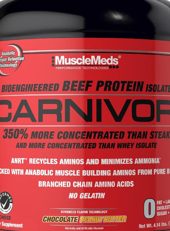MuscleMeds Carnivor Beef Isolate Protein Powder, 4.14 Lbs, Chocolate Peanut Butter
MuscleMeds Carnivor Beef Isolate Protein Powder, 4.14 Lbs, Chocolate Peanut Butter