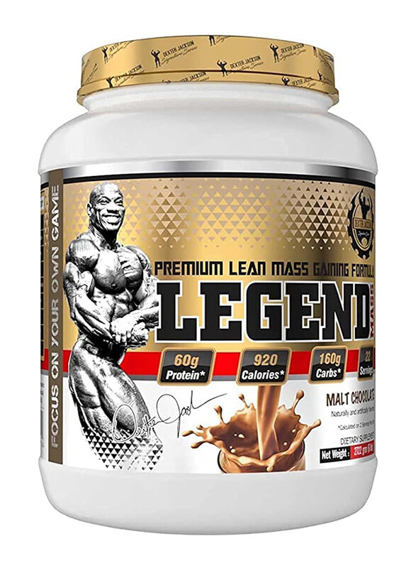 Dexter Jackson Legend Premium Lean Mass Gaining Formula. 6Lbs, Malt Chocolate
Dexter Jackson Legend Premium Lean Mass Gaining Formula. 6Lbs, Malt Chocolate