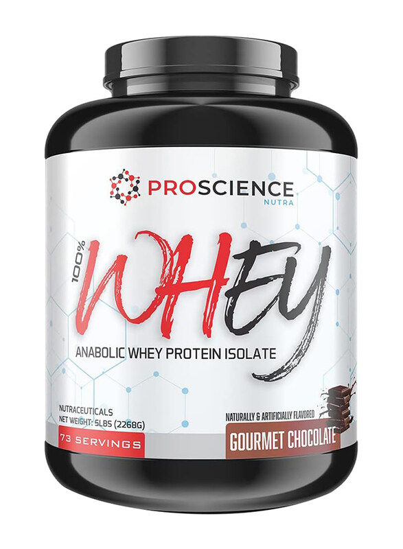 Proscience Nutra 100% Whey Anabolic Protein Isolate Powder, 2268gm, Gourmet Chocolate
Proscience Nutra 100% Whey Anabolic Protein Isolate Powder, 2268gm, Gourmet Chocolate