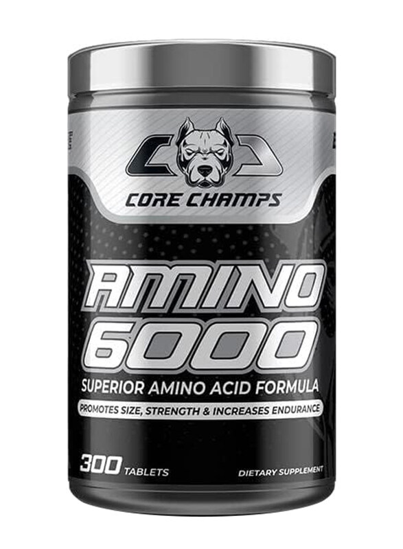 Core Champs Amino 6000 Superior Amino Acid Formula Dietary Supplement, 300 Tablets
Core Champs Amino 6000 Superior Amino Acid Formula Dietary Supplement, 300 Tablets