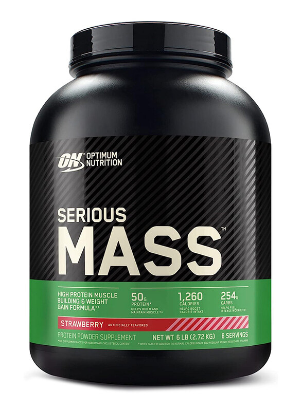 Optimum Nutrition Serious Mass Weight Gainer Protein Powder, 2.72 Kg, Strawberry
Optimum Nutrition Serious Mass Weight Gainer Protein Powder, 2.72 Kg, Strawberry