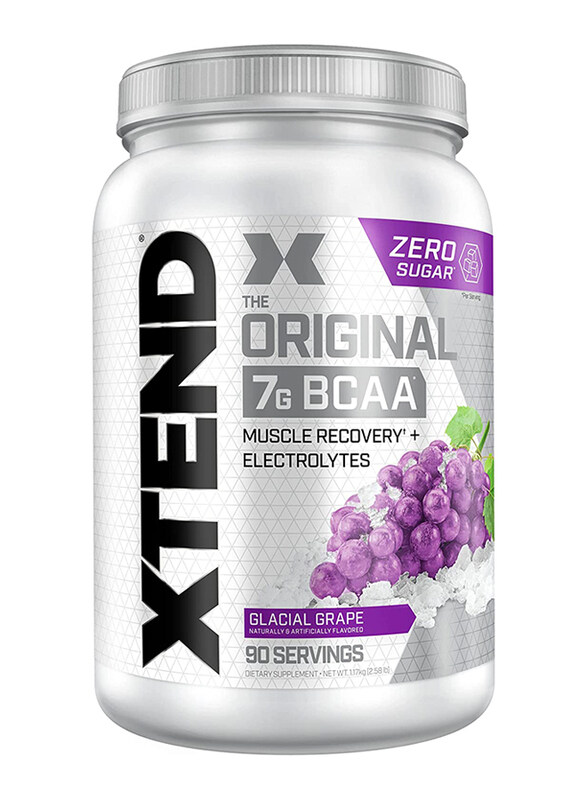 Scivation Xtend Original Bcaa Powder Glacial Grape Sugar Free Post Workout Muscle Recovery Drink with Amino Acids, 1 Kg
Scivation Xtend Original Bcaa Powder Glacial Grape Sugar Free Post Workout Muscle Recovery Drink with Amino Acids, 1 Kg