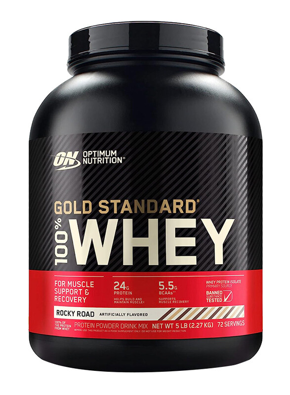 Optimum Nutrition Gold Standard 100% Whey Protein Isolate Powder, 2.27 Kg, Rocky Road
Optimum Nutrition Gold Standard 100% Whey Protein Isolate Powder, 2.27 Kg, Rocky Road