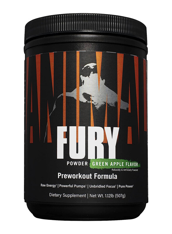 Animal Fury Energy and Focus Pre Workout Powder Supplement, 17.49oz, 30 Servings, Green Apple
Animal Fury Energy and Focus Pre Workout Powder Supplement, 17.49oz, 30 Servings, Green Apple