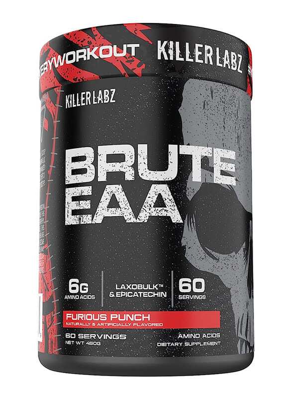 Killer Labz Brute EAA Amino Acids Dietary Supplement, 60 servings, Furious Punch
Killer Labz Brute EAA Amino Acids Dietary Supplement, 60 servings, Furious Punch
