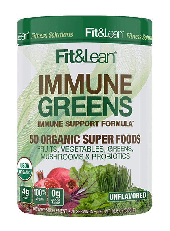 Fit & Lean Immune Greens Immune Support Formula Powder, 20 Servings, Unflavored
Fit & Lean Immune Greens Immune Support Formula Powder, 20 Servings, Unflavored