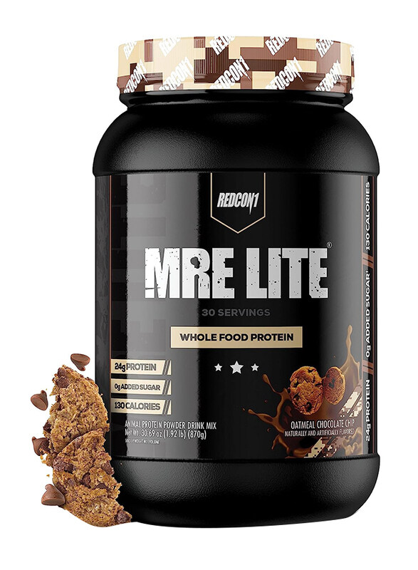 Redcon1 MRE Lite Animal Based Protein Meal Replacement Powder Supplement, 870gm, 30 Servings, Oatmeal Chocolate Chip
Redcon1 MRE Lite Animal Based Protein Meal Replacement Powder Supplement, 870gm, 30 Servings, Oatmeal Chocolate Chip