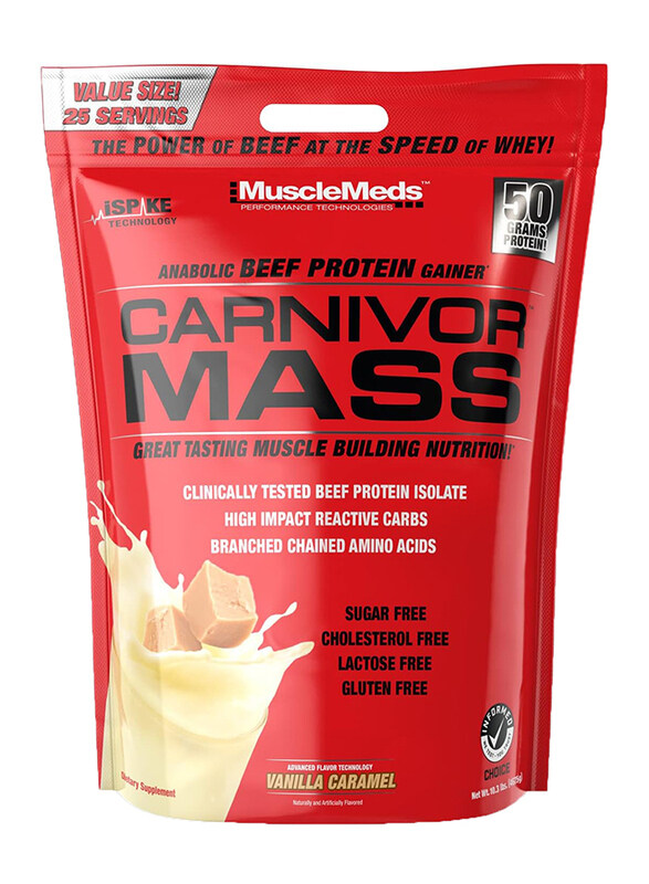 MuscleMeds Carnivor Mass Anabolic Beef Protein Powder Gainer, 10.3 Lbs, Vanilla Caramel
MuscleMeds Carnivor Mass Anabolic Beef Protein Powder Gainer, 10.3 Lbs, Vanilla Caramel