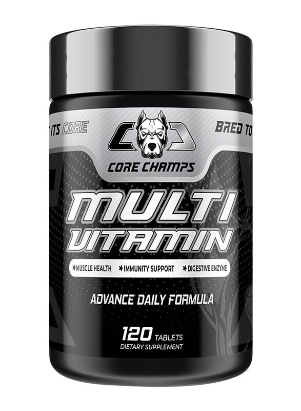 Core Champs Multi Vitamin Advance Daily Formula Dietary Supplement, 120 Tablets, Unflavoured
Core Champs Multi Vitamin Advance Daily Formula Dietary Supplement, 120 Tablets, Unflavoured
