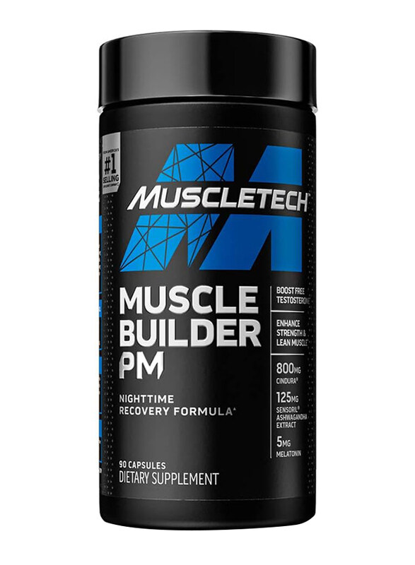 Muscletech Muscle Builder PM Nighttime Post Workout Recovery Formula, 90 Capsules, Unflavoured
Muscletech Muscle Builder PM Nighttime Post Workout Recovery Formula, 90 Capsules, Unflavoured
