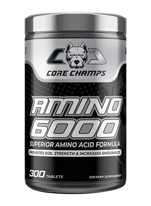 Core Champs Amino 6000 Superior Amino Acid Formula Dietary Supplement, 300 Tablets
Core Champs Amino 6000 Superior Amino Acid Formula Dietary Supplement, 300 Tablets