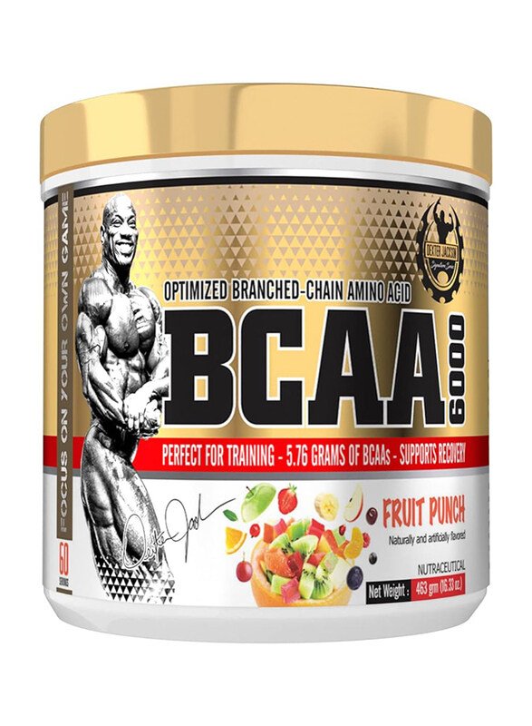 Dexter Jackson BCAA 6000 Optimized Branched Chain Amino Acid, 463gm, Fruit Punch
Dexter Jackson BCAA 6000 Optimized Branched Chain Amino Acid, 463gm, Fruit Punch
