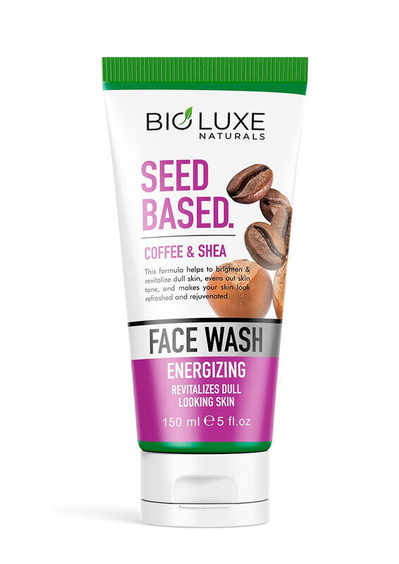 Bioluxe Naturals Seed Based Face Wash 150ml, Coffee & Shea, Revilitizes Dull Looking Skin
Bioluxe Naturals Seed Based Face Wash 150ml, Coffee & Shea, Revilitizes Dull Looking Skin