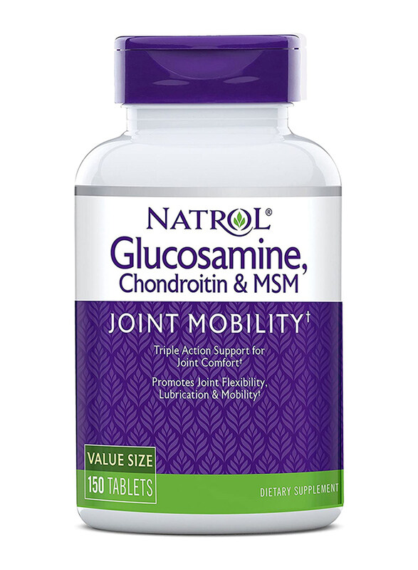 Natrol Glucosamine Chondroitin & MSM Joint Mobility Dietary Supplement, 150 Tablets
Natrol Glucosamine Chondroitin & MSM Joint Mobility Dietary Supplement, 150 Tablets