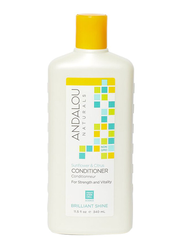 Andalou Naturals Brilliant Shine For Strength And Vitality Sunflower & Citrus Conditioner for All Hair Types, 340ml
Andalou Naturals Brilliant Shine For Strength And Vitality Sunflower & Citrus Conditioner for All Hair Types, 340ml