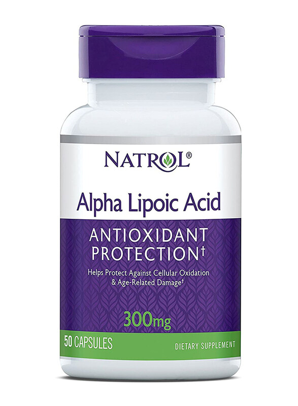 Natrol Alpha Lipoic Acid Antioxidant Protection Dietary Supplement, 300mg, 50 Capsules
Natrol Alpha Lipoic Acid Antioxidant Protection Dietary Supplement, 300mg, 50 Capsules