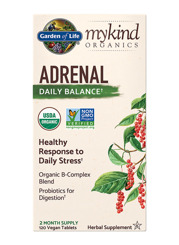 Garden of Life Mykind Organics Adrenal Daily Balance 2 Month Supply Herbal Supplements, 120 Vegan Tablets
Garden of Life Mykind Organics Adrenal Daily Balance 2 Month Supply Herbal Supplements, 120 Vegan Tablets