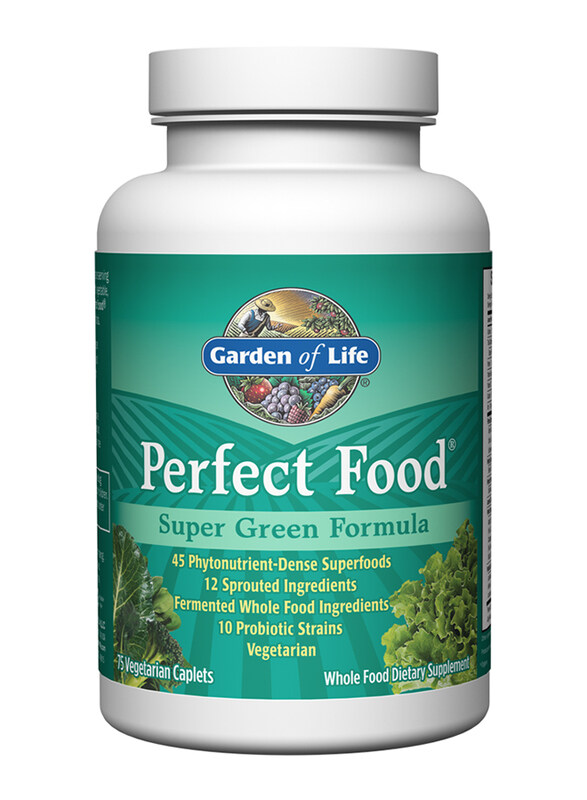 Garden of Life Perfect Food Super Green Formula Whole Food Dietary Supplement, 75 Vegetarian Caplets
Garden of Life Perfect Food Super Green Formula Whole Food Dietary Supplement, 75 Vegetarian Caplets