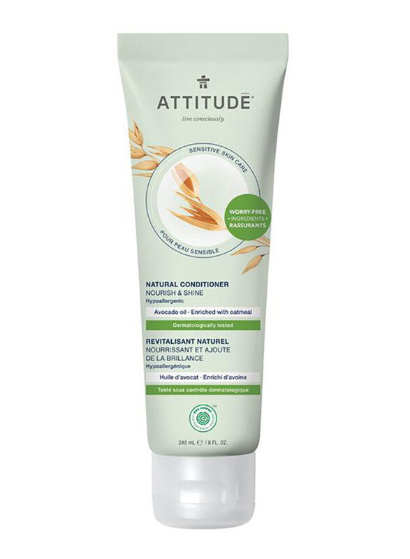 Attitude Avocado Oil Sensitive Skin Hypoallergenic Nourishing Conditioner for Damaged Hair, 240ml
Attitude Avocado Oil Sensitive Skin Hypoallergenic Nourishing Conditioner for Damaged Hair, 240ml