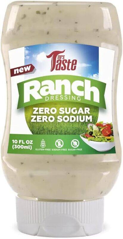 Mrs Taste Sugar Free Sauce, Zero Calories, Zero Sodium, Zero Sugar Ranch dressing 300 ml
Mrs Taste Sugar Free Sauce, Zero Calories, Zero Sodium, Zero Sugar Ranch dressing 300 ml