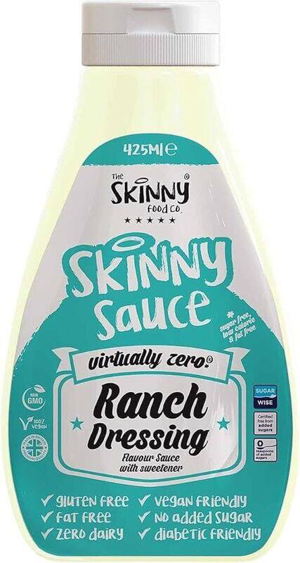 The Skinny Food Co Sauce - Grill, Burgers & Sauces without Calorie Perfect for Any Diet - 425ml (Ranch Dressing)
The Skinny Food Co Sauce - Grill, Burgers & Sauces without Calorie Perfect for Any Diet - 425ml (Ranch Dressing)