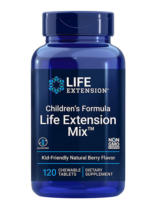 Life Extension Children's Formula Mix Berry Dietary Supplement, 120 Chewable Tablets
Life Extension Children's Formula Mix Berry Dietary Supplement, 120 Chewable Tablets