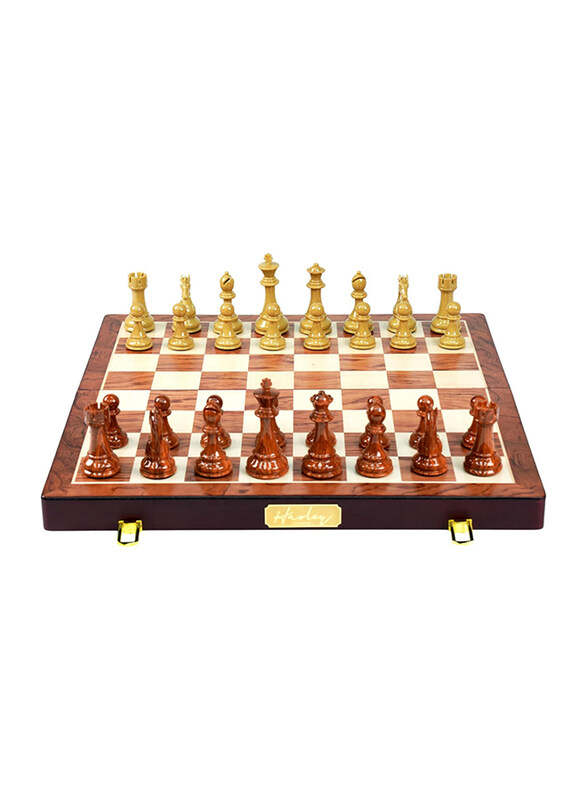 Harley Fitness Wooden Chess Board with High Polymer Weighted Chess Piece Set, Multicolour
Harley Fitness Wooden Chess Board with High Polymer Weighted Chess Piece Set, Multicolour