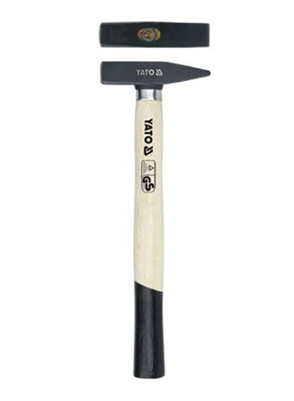 Yato 500gm Machinist Hammer with Safety Protection Steel Ring, YT-4505, Beige/Black
Yato 500gm Machinist Hammer with Safety Protection Steel Ring, YT-4505, Beige/Black
