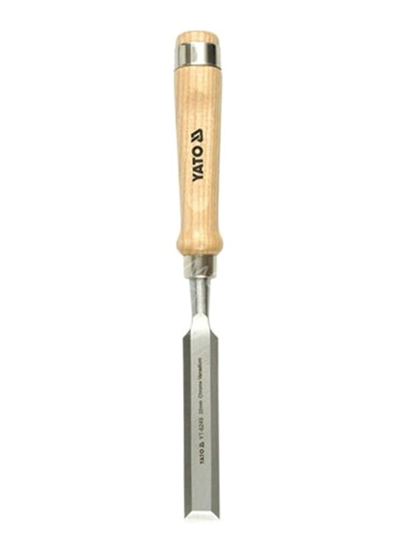 Yato 22mm Wooden Handle Double Blister Card Wood Chisel, YT-6249, Brown/Silver
Yato 22mm Wooden Handle Double Blister Card Wood Chisel, YT-6249, Brown/Silver