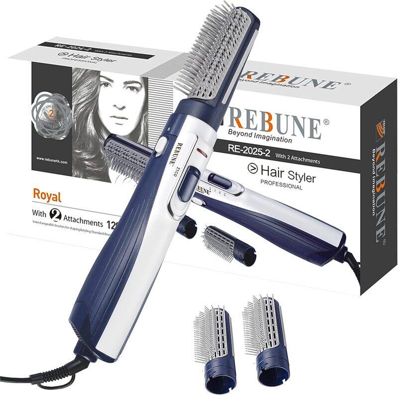 REBUNE RE-2025-2 Blue 1200 Watts Hot Air Styler 3 in 1 One Step Hair Styler Negative Ion Electronic Dryer Hair Straightener & Curler Brush
REBUNE RE-2025-2 Blue 1200 Watts Hot Air Styler 3 in 1 One Step Hair Styler Negative Ion Electronic Dryer Hair Straightener & Curler Brush