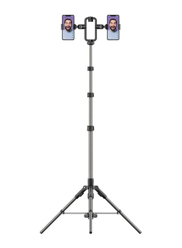 Unbranded Vlog Live Stream Gear Stretchable Tripod Stand with 2 Mobile Phone Holder, Black
Unbranded Vlog Live Stream Gear Stretchable Tripod Stand with 2 Mobile Phone Holder, Black