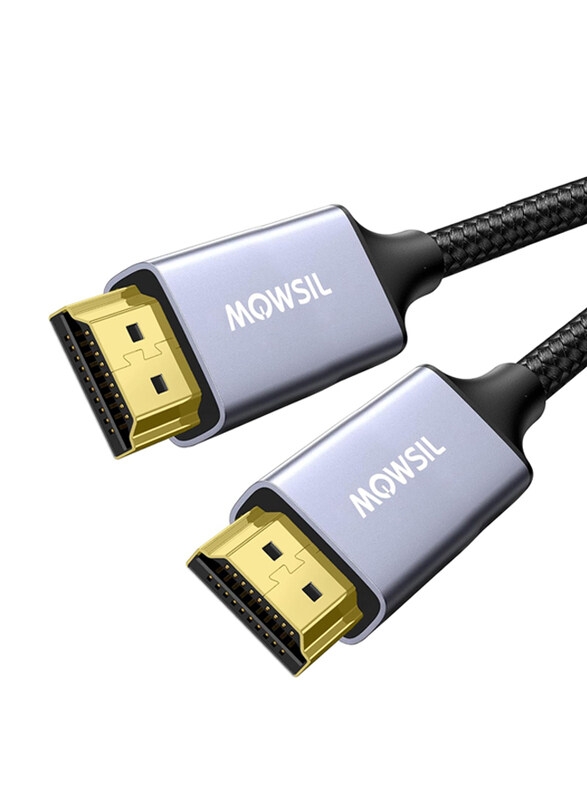 Mowsil 1-Meter 4K HDMI Cable, HDMI to HDMI for MacBook Pro/TV/Switch/Xbox/PS5/PC/Laptop, Grey
Mowsil 1-Meter 4K HDMI Cable, HDMI to HDMI for MacBook Pro/TV/Switch/Xbox/PS5/PC/Laptop, Grey