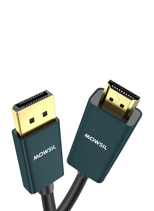 Mowsil 3-Meters 4K 60Hz DisplayPort 1.2 Cable, DisplayPort 1.2 to HDMI 2.0 for HP/Dell/ThinkPad/AMD/NVIDIA/Desktop, Black
Mowsil 3-Meters 4K 60Hz DisplayPort 1.2 Cable, DisplayPort 1.2 to HDMI 2.0 for HP/Dell/ThinkPad/AMD/NVIDIA/Desktop, Black