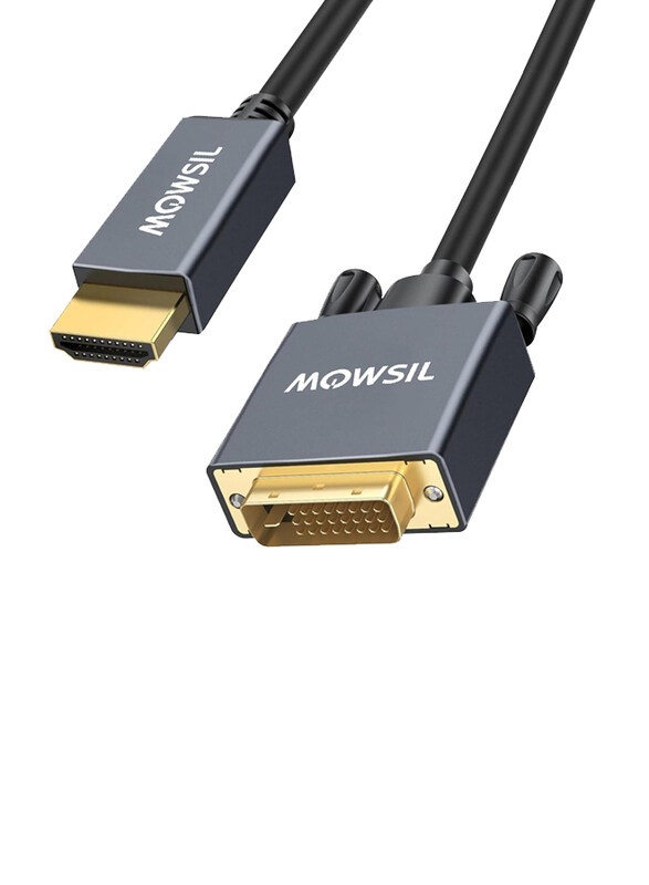 Mowsil 2-Meter HDMI Cable, HDMI Male to DVI for Projector/Television/DVD Player, Black
Mowsil 2-Meter HDMI Cable, HDMI Male to DVI for Projector/Television/DVD Player, Black