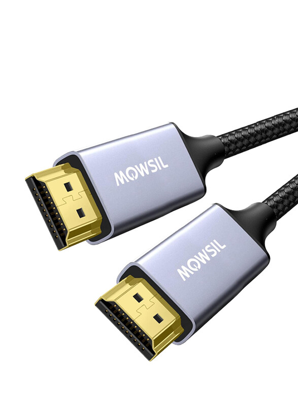 Mowsil 2-Meter 8K HDMI Cable, HDMI to HDMI for MacBook Pro/TV/Switch/Xbox/PS5/PC/Laptop, Grey
Mowsil 2-Meter 8K HDMI Cable, HDMI to HDMI for MacBook Pro/TV/Switch/Xbox/PS5/PC/Laptop, Grey