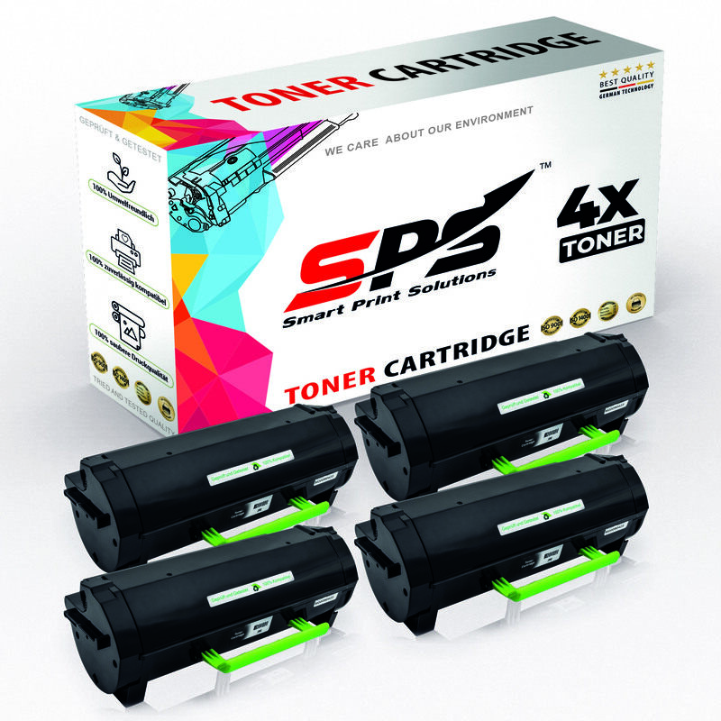SPS Compatible Toner Cartridges for Lexmark - MS510 - 4x Black - Yield Upto 25,000 Pages
SPS Compatible Toner Cartridges for Lexmark - MS510 - 4x Black - Yield Upto 25,000 Pages