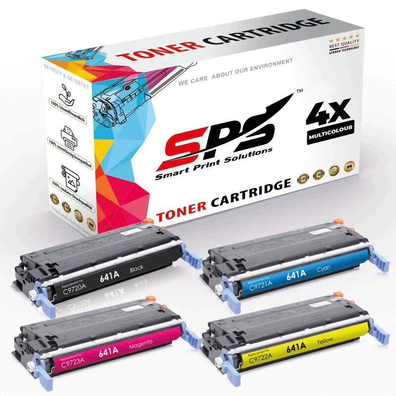 SPS Compatible Toner Cartridges for HP - 641A - 4x Multicolor - Yield upto 9,000 Pages
SPS Compatible Toner Cartridges for HP - 641A - 4x Multicolor - Yield upto 9,000 Pages