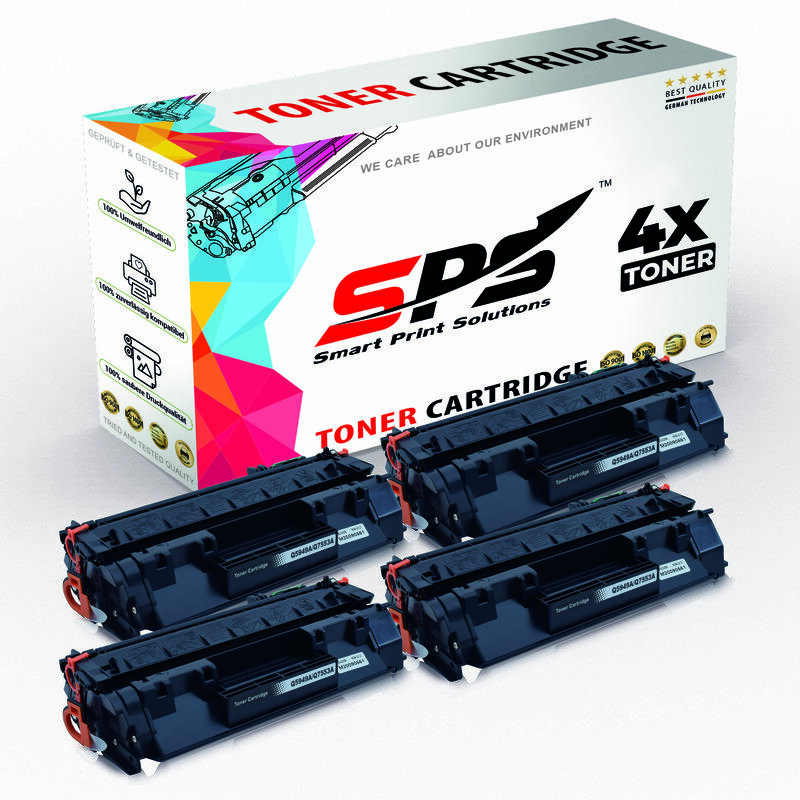 SPS Compatible Toner Cartridges for HP - Q7553A 53A - 4x Black - 3,000 Pages
SPS Compatible Toner Cartridges for HP - Q7553A 53A - 4x Black - 3,000 Pages
