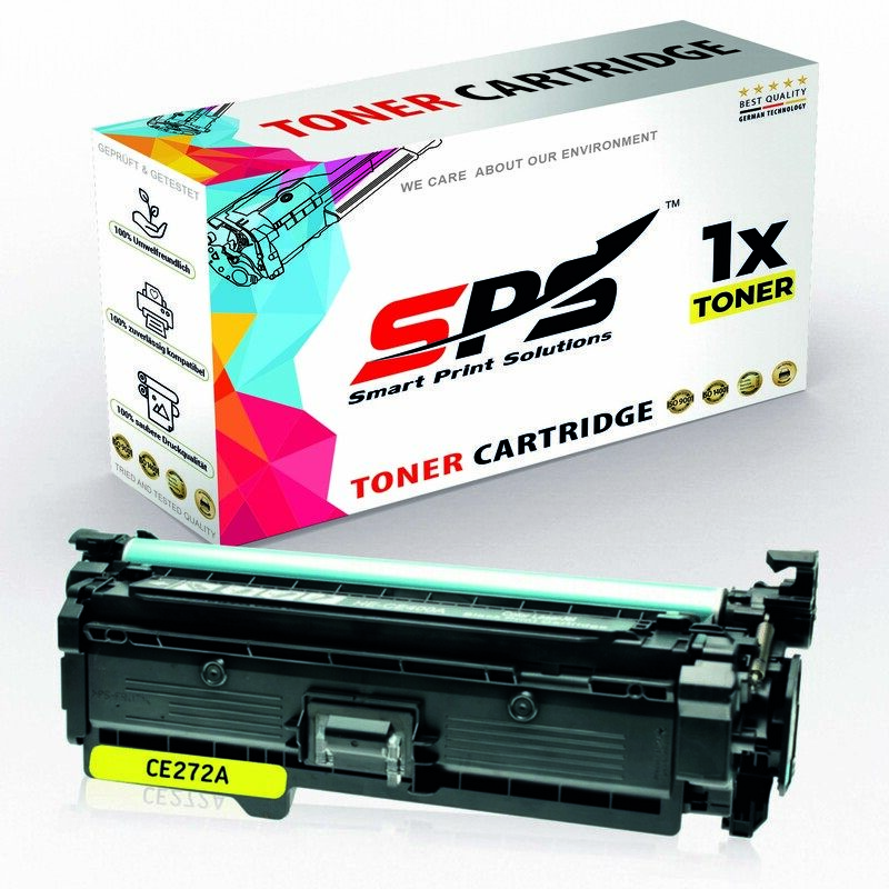 SPS Compatible Toner Cartridges for HP - CE272A 650A - 1x Yellow - Yield upto 15,000 Pages
SPS Compatible Toner Cartridges for HP - CE272A 650A - 1x Yellow - Yield upto 15,000 Pages