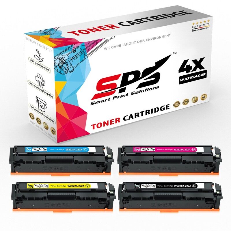 SPS Compatible Toner Cartridges for HP - 222A - 4x Multicolor - Yield upto 1,200 Pages
SPS Compatible Toner Cartridges for HP - 222A - 4x Multicolor - Yield upto 1,200 Pages