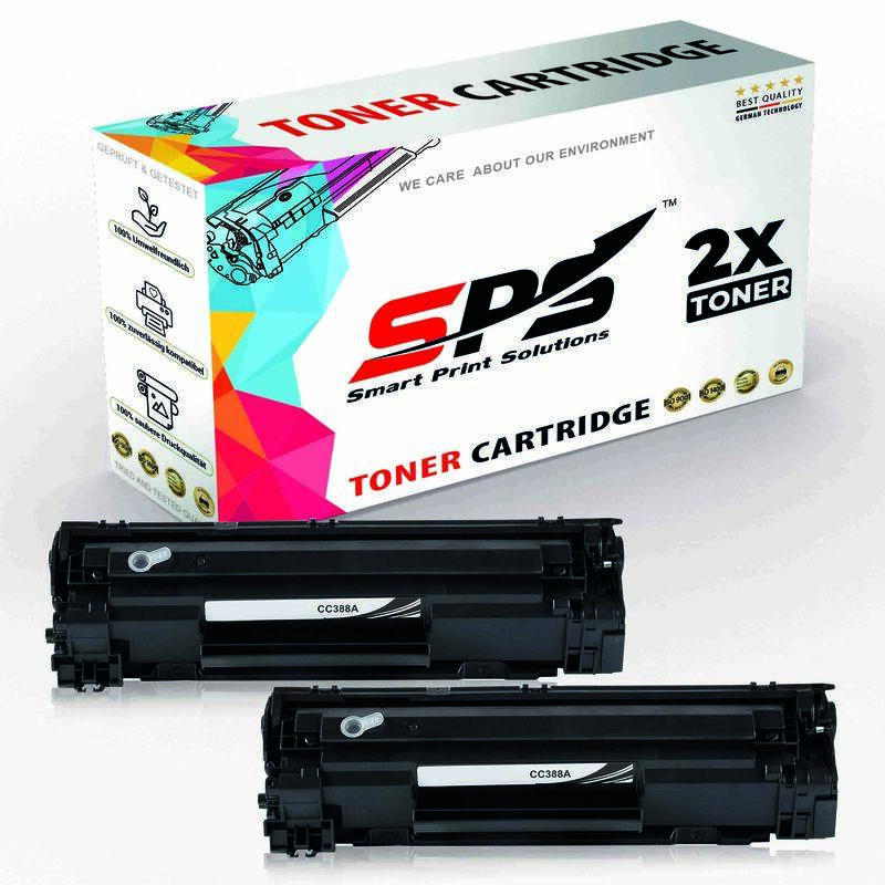 SPS Compatible Toner Cartridges for HP - CC388A 88A - 2x Black - 1,500 Pages
SPS Compatible Toner Cartridges for HP - CC388A 88A - 2x Black - 1,500 Pages