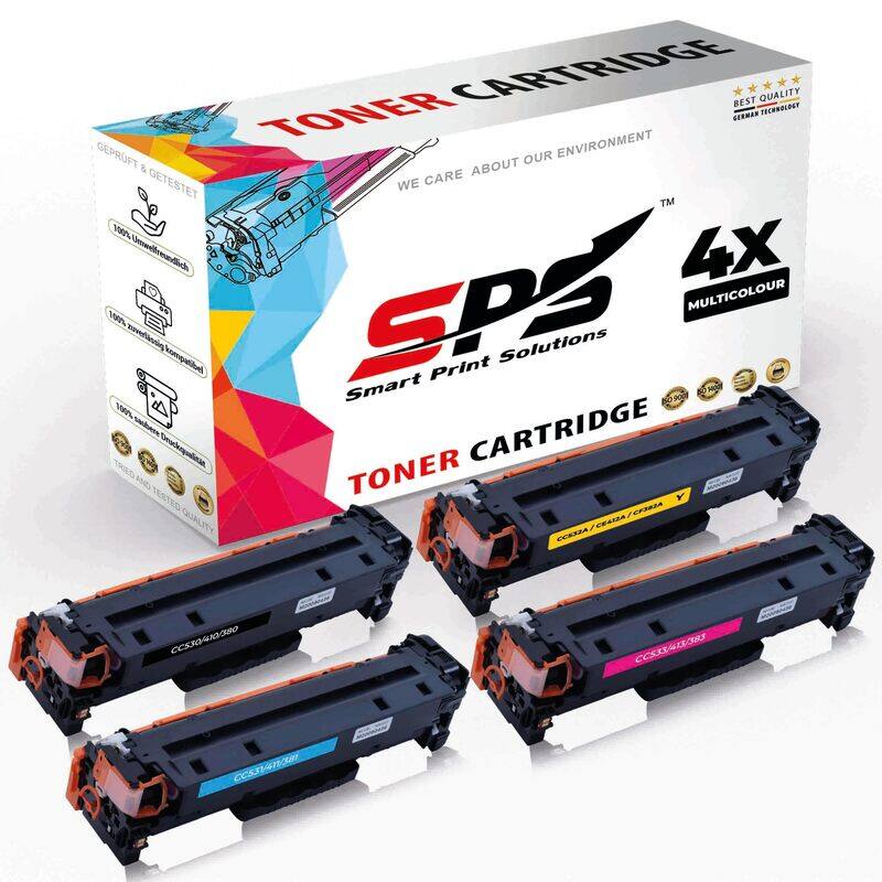 SPS Compatible Toner Cartridges for HP - 304A - 4x Multicolor - Yield upto 3,500 Pages
SPS Compatible Toner Cartridges for HP - 304A - 4x Multicolor - Yield upto 3,500 Pages