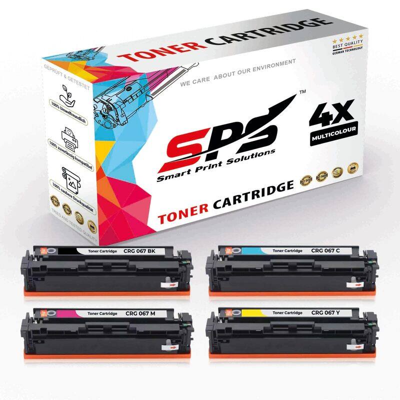 SPS Compatible Toner Cartridges for Canon - CRG-067 - 4x Multicolor - Yield upto 1,350 Pages
SPS Compatible Toner Cartridges for Canon - CRG-067 - 4x Multicolor - Yield upto 1,350 Pages