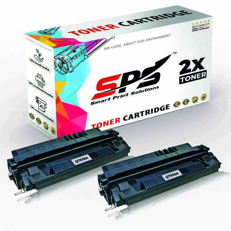 SPS Compatible Toner Cartridges for HP - Q7516A 16A - 2x Black - 12,000 Pages
SPS Compatible Toner Cartridges for HP - Q7516A 16A - 2x Black - 12,000 Pages