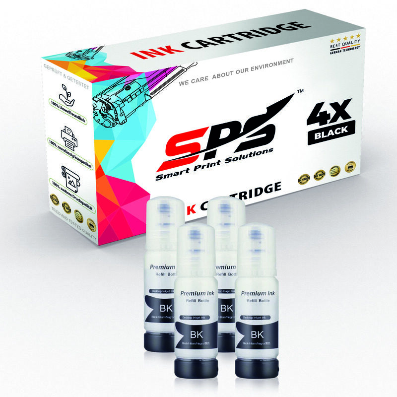 SPS Compatible Ink Cartridges for Epson - T-103 - 4x Black - Yield Upto 550 Pages
SPS Compatible Ink Cartridges for Epson - T-103 - 4x Black - Yield Upto 550 Pages