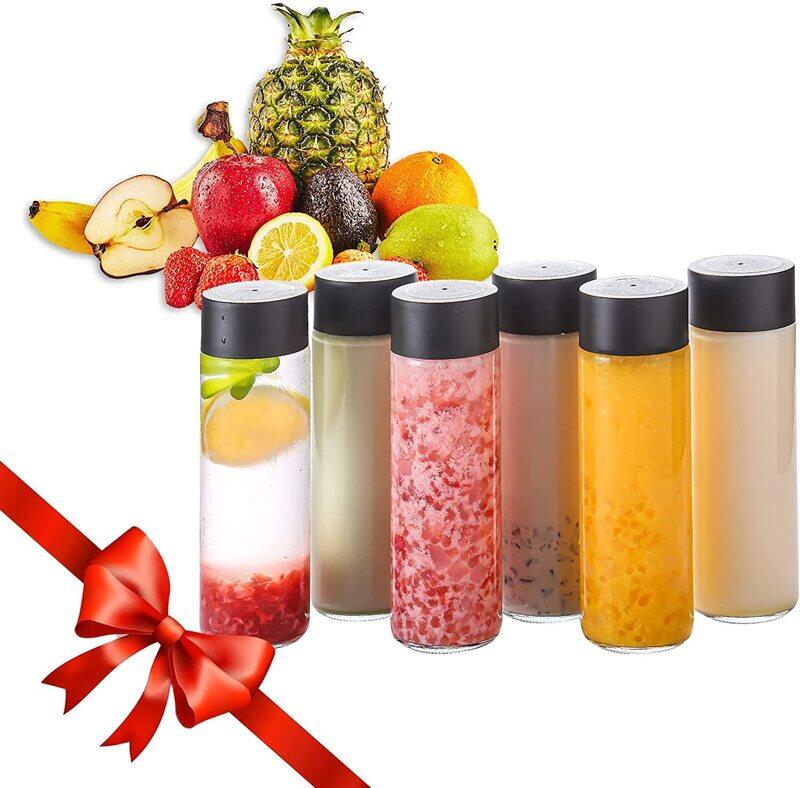 Viodrop VOIDROP-6-Pack OF glass Juice Bottles Reusable Water Bottles to work great as Sensory Bottles and Smoothie Bottles with Black Lids Great for Sensory C
Viodrop VOIDROP-6-Pack OF glass Juice Bottles Reusable Water Bottles to work great as Sensory Bottles and Smoothie Bottles with Black Lids Great for Sensory C