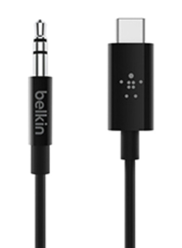 Belkin 1.8-Meter RockStar USB-C to 3.5mm Aux 6-Ft Long Audio Cable, Black
Belkin 1.8-Meter RockStar USB-C to 3.5mm Aux 6-Ft Long Audio Cable, Black