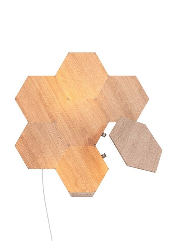 Nanoleaf Elements Birchwood Hexagons Starter Smart WiFi LED Panel System with Music Visualizer, 7 Packs, Beige
Nanoleaf Elements Birchwood Hexagons Starter Smart WiFi LED Panel System with Music Visualizer, 7 Packs, Beige