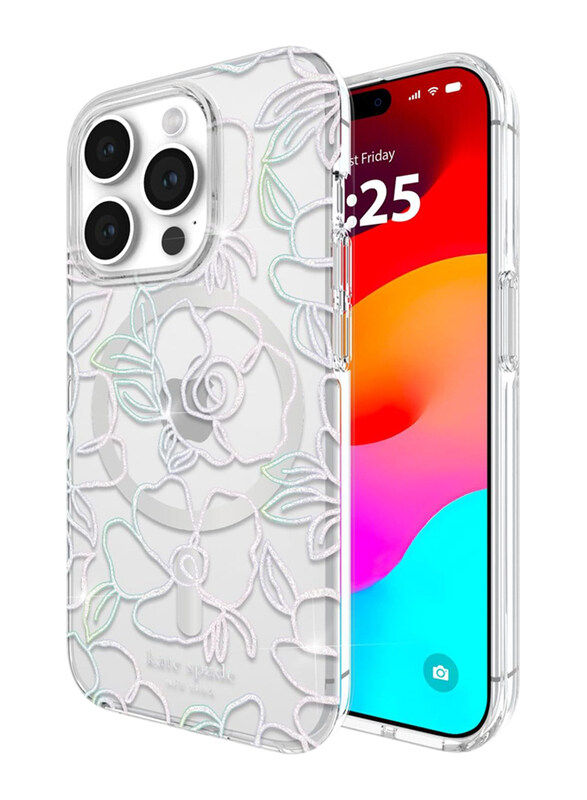 Kate Spade Apple iPhone 15 Pro 10ft Drop Protection Cover Made from Recycled Materials Magsafe Wireless Charging Mobile Phone Case Cover, Modern Flora
Kate Spade Apple iPhone 15 Pro 10ft Drop Protection Cover Made from Recycled Materials Magsafe Wireless Charging Mobile Phone Case Cover, Modern Flora