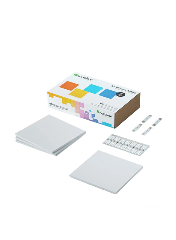 Nanoleaf Canvas Square Touch and Rhythm Sensitive LED Light Panels Expansion Pack, 4 Pieces, White
Nanoleaf Canvas Square Touch and Rhythm Sensitive LED Light Panels Expansion Pack, 4 Pieces, White